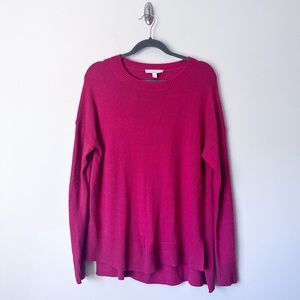 Chelsea 28 Fuchsia Crew Neck Tunic Sweater